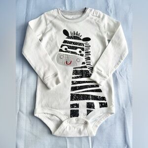 Adorable Zebra Print Koala Baby Long-sleeve Onesie